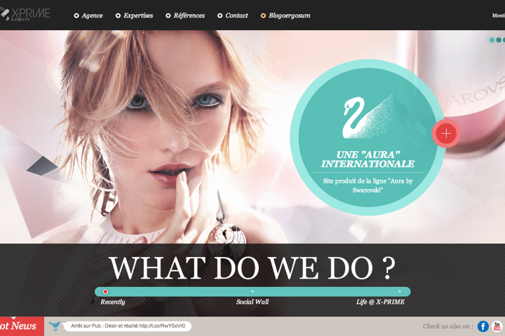 X-PRIME GROUPE website preview